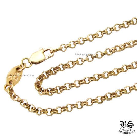 クロム ハーツ ネックレス ロール チェーン 22K ゴールド 24インチ（約61cm）