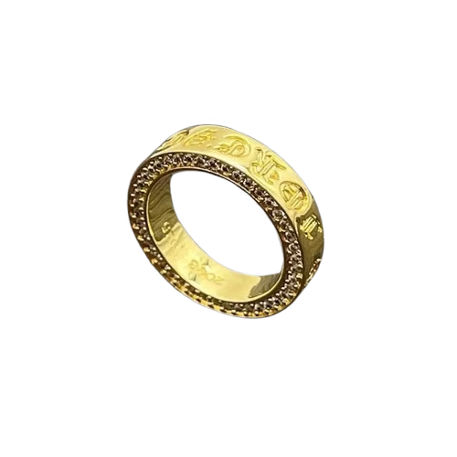 クロムハーツ ゴールド パヴェ スクリプトリング